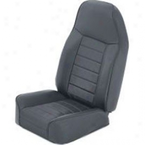 Smittybilt Standard Front Bucket Seat Mourning Vinyl