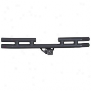 Smittybilt Tubular Rear Bumper Woth Hitch Gloss Black