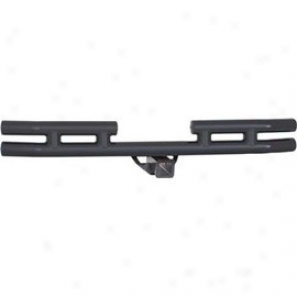 Smittybilt Fistular Rear Bumper With Hitch Textured Black