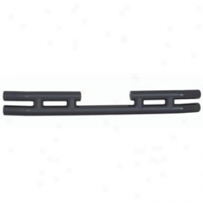 Smittybilt Tubular Rear Bumper Without Knot Textured Black