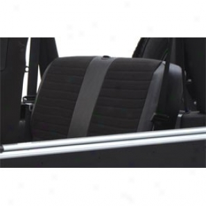 Smittybilt Xrc Jeep Rear Seat Cover Black/black