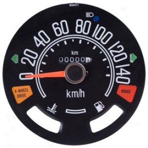 Speedometer Head W/ Odometer In Kilometers