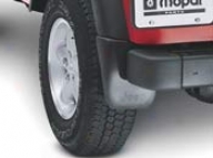 Splash Guard, Rear Deluxe Molded Black W/ Jeep Logo Pair