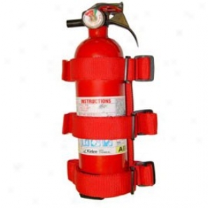 Sports Bar Fire Extinguisher Holder, Red