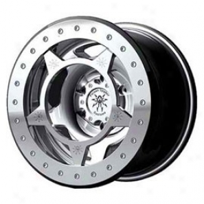 "spyderlock Wheels 756 17x9.5, 5 Lug, 5x4.5"" Machined Finish"