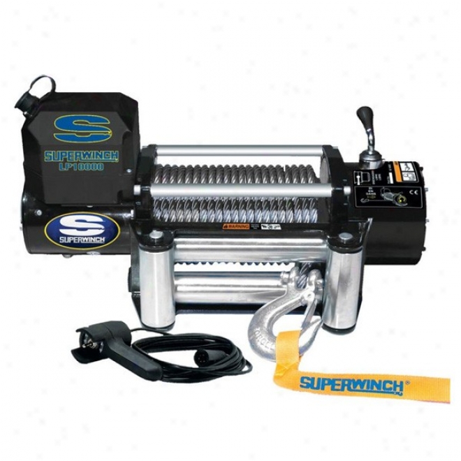 Superwinch Lp10000 Winch, 10,000lbs/4546kg Sincere Line Pull W/ Roller Fairlead, And 12' Handheld Remote