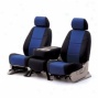 Econom Coverking Rear Seat Plate With Logo Neoprene Black/blue