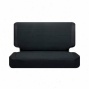 Rear Seat Cover Black Vinyl & Cloth Near to Corbeau