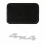 Ultimat Floor Mats 4 Enlarge Set * Black With Silver 4x4 Logo