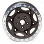 "wakler Evans 17x8.5"" Beadlock Racing Move on ~s Wrinkled Black - 5x5.5 Bolt Pattern Back Spacing 4.75"""