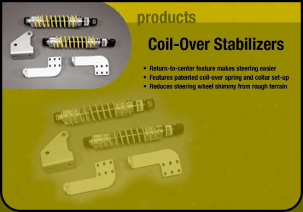 Trailmaster 4-way Coilover Steering Stabilizer