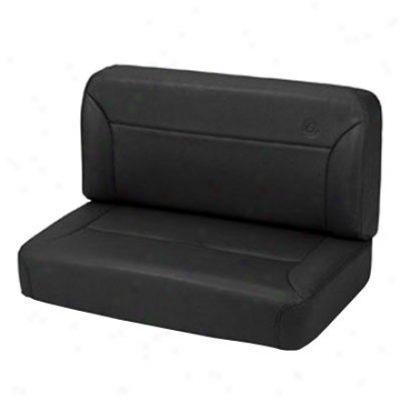 Trailmax Ii Rear Bench Seat, Vinyl  Fixed Black