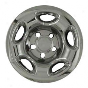 Triple Crome Plated Plastic Wheel Skins, Set Of 4