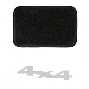 Ultimat Floor Mats 4 Piece Regular Black Mats Front With Silver 4x4 Logo