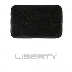 Ultimat Floor Mats 4 Piece Set Mourning Mats Front With Silver Liberty Logo & Free from Drivre's Left Foot Repose.