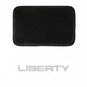 Ultimat Floo Mats 4 Piece Set Black Mats Front With Silver Liberty Logo & Driver's Left Foot Rest.