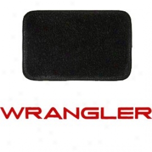 Ultimat Floor Mats 4 Piece Set* Black With Red Wrangler Logo