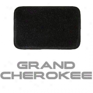 Ultimat Floor Mats 4 Piecr Set* Black With Silver Grand Cherokee Logo