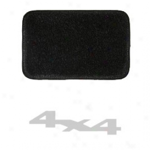 Ultkmat Floor Mats 4 Piece Set * Black With Silvr 4x4 Logo