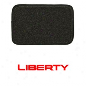 Ultimat Floor Mats 4 Painting Set Graphite Mats Front W/ Red Liberty Logo, Rears No Logo, & Without Driver's Left Foot Rest