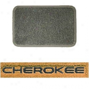 Ultimat Floor Mats 4 Piece Set* Gray With Black Cherokee Logo