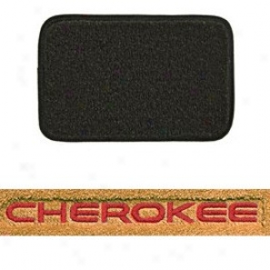 Ultimat Floor Mats 4 Piece Set* H Graphite With Red Cherokee Logo