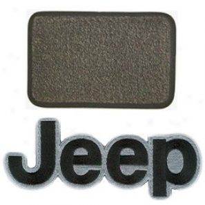 Ultimat Floor Matz 4 Piece Set Sand Grey Mats Front W/ Black Jeep Logo, Rears No Logo, & Without Driver's Left Foot Rext