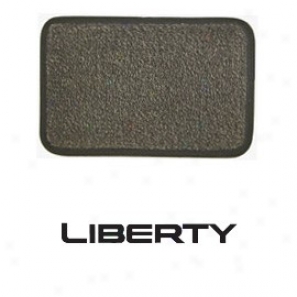 Ultimat Floor Mats 4 Piece Set Sand Grey Mats Front With Black Liberty Logo, Rears No Logo, & Without Driver's Left Foot