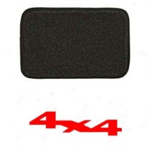 Ultimat Floor Mats Front Pair Graphite With Red 4x4 Logo