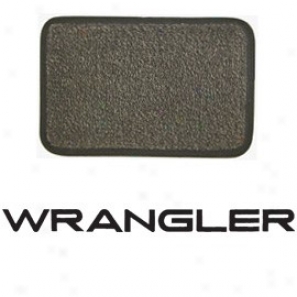 Ultimat Floor Mats Front Pair Sand Grey With Black Wrangler Logo