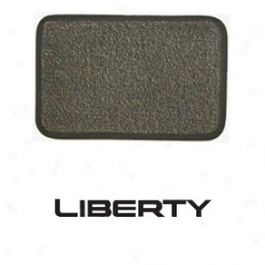 Ultimat Floor Mats Front Pair Sand Grey With Black Liberty Logo & Driver's Left Foot Rest