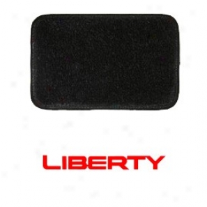 Ultimat Rear Cargo Mat Black With Red Liberty Logo & With Or Without Driver's Left Foot Rest