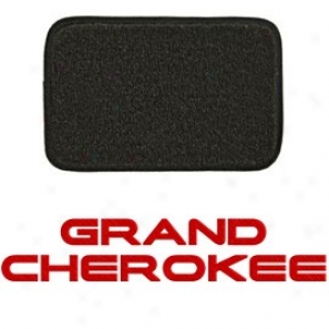 Ultimat Rear Cargo Mat Graphite With Red Magnificent Cherokee Logo