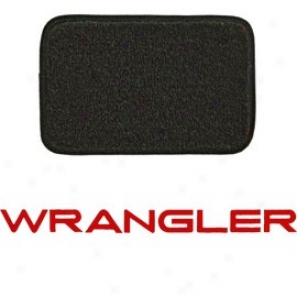 Ultimat Rear Cargo Mat Graphite With Red Wrangler Logo