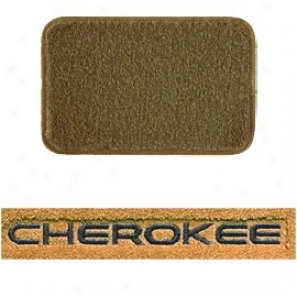 Ultimat Rear Cargo Mat Tan With Black Cherokee Logo