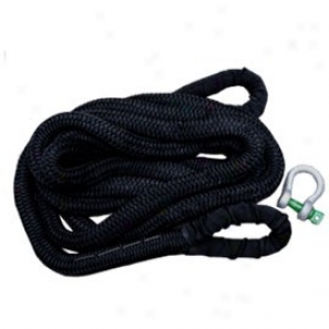 "viking Offroad 1-1/2"" X 30' Recovery Rope Black Nylon With Black Cordura Eye Guards"