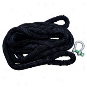 "viking Offroad 1-1/4"" X 30' Recovery Rope Black Nylon With Black Cordura Eye Guards"