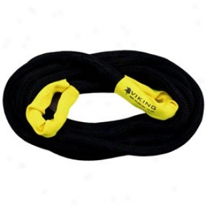 "viking Offroad 1"" X 30' Recovery Rope Black Nylon With Yellow Cordura Eye Guards"