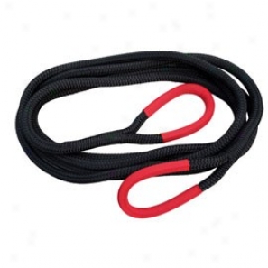 "viking Offroad 1/2"" X 15' Recovery Rope Black Nylon With Red Eye Guard"