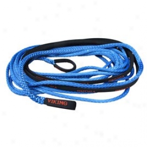 "viking Offroad  5/16"" X50' Blue Winchline Extension Sooft Eye With Polyester Eye Guards"