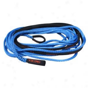 "viking Offroad  7/16"" X 50' Blue Winchline Extension Soft Eye With Polyester Eye Guards"