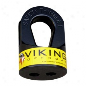 "viking Offroad Tube Thimble 5/16""-7/16"" Ropes Powder Coated Steel Black"