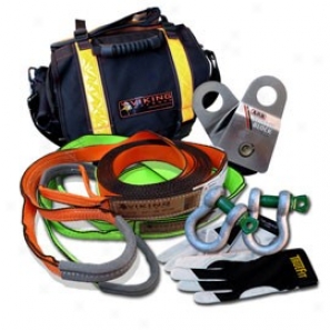 Viking Offroad Winch Recovery Kit With Medium Size Gloves