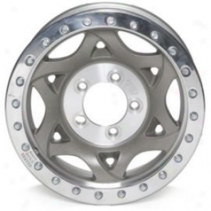 "walker vEans 15x8"" Beadlock Racing Wheel Non-polished - 5x4.5 Bolt Pattern Back Spacing 3.75"""