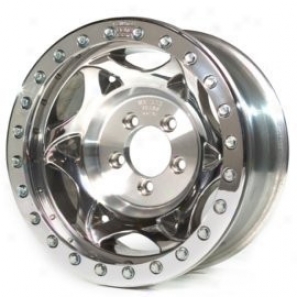 "walker Evans 15x8"" Beadlock Racing Wheel Polished - 5x4.5 Bolr Pattern Back Spacing 3.75"""