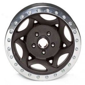 "walker Evans 15x8"" Beadlock Racing Wheel Wrinkled Black - 5x5.5 Bolt Pattern Back Spacing 5"""