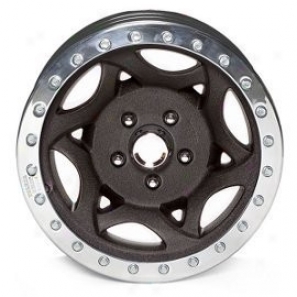 "walker Evans 15x8"" Beadlock Racig Wheel Wrinkled Black - 5x4.5 Bolt Pattern Back Spacing 4.75"""