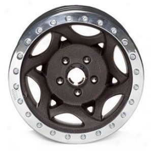 "walker Evans 15x8"" Beadlock Racing Wheel Wrinkled Balck - 5x5.5 Bolt Pattern Back Spacing 4.25"""