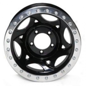 "walker Evans 17x8.5"" Beadlock Racing Wheel Classic Black - 5x5 Thunder~ Pattern Back Spacing 5"""