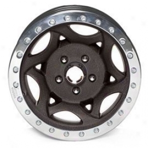 "walker Evans 17x8.5"" Beadlock Racing Wheel Rugose Black - 5x4.5 Thunder~ Pattern Back Spacing 4.25"""